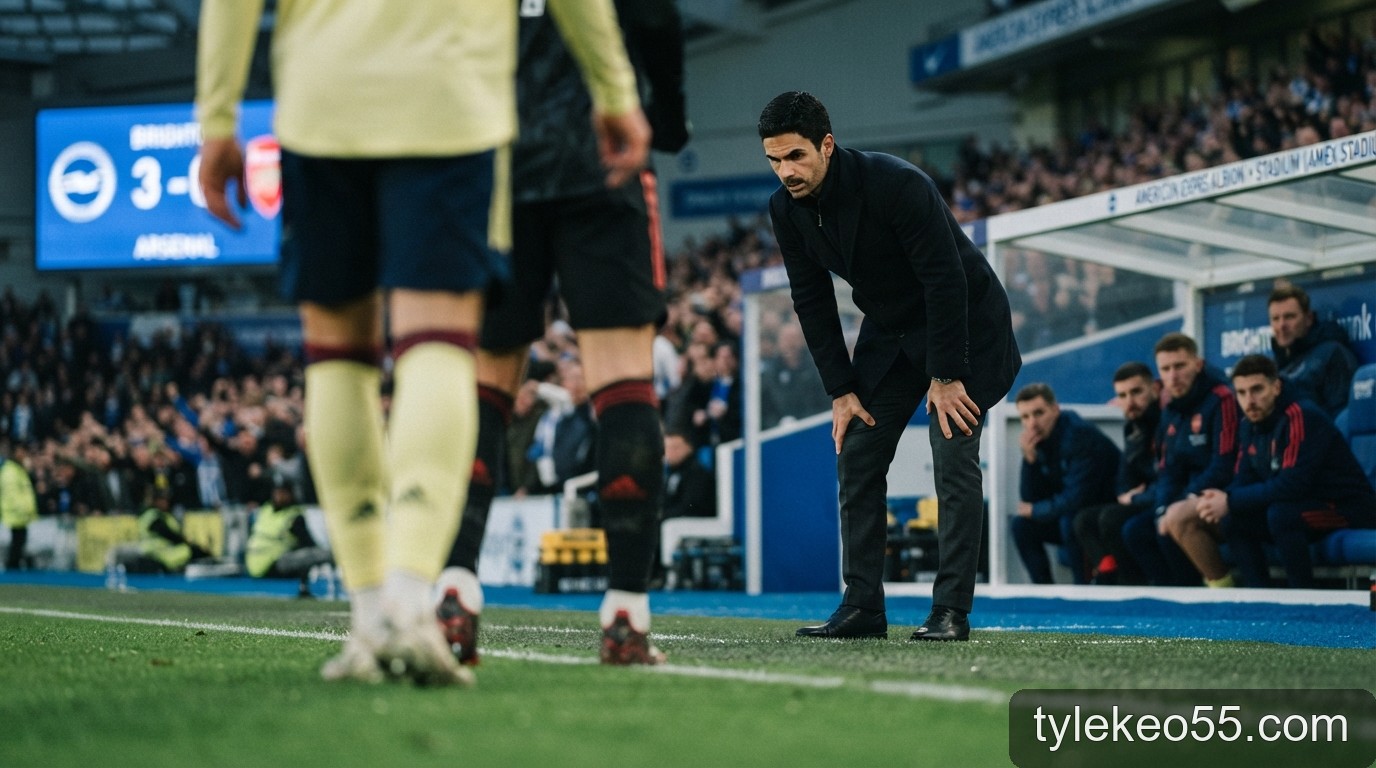 Arsenal sảy chân tại Amex: Hồi chuông cảnh báo cho nhà đương kim vô địch Premier League - 2