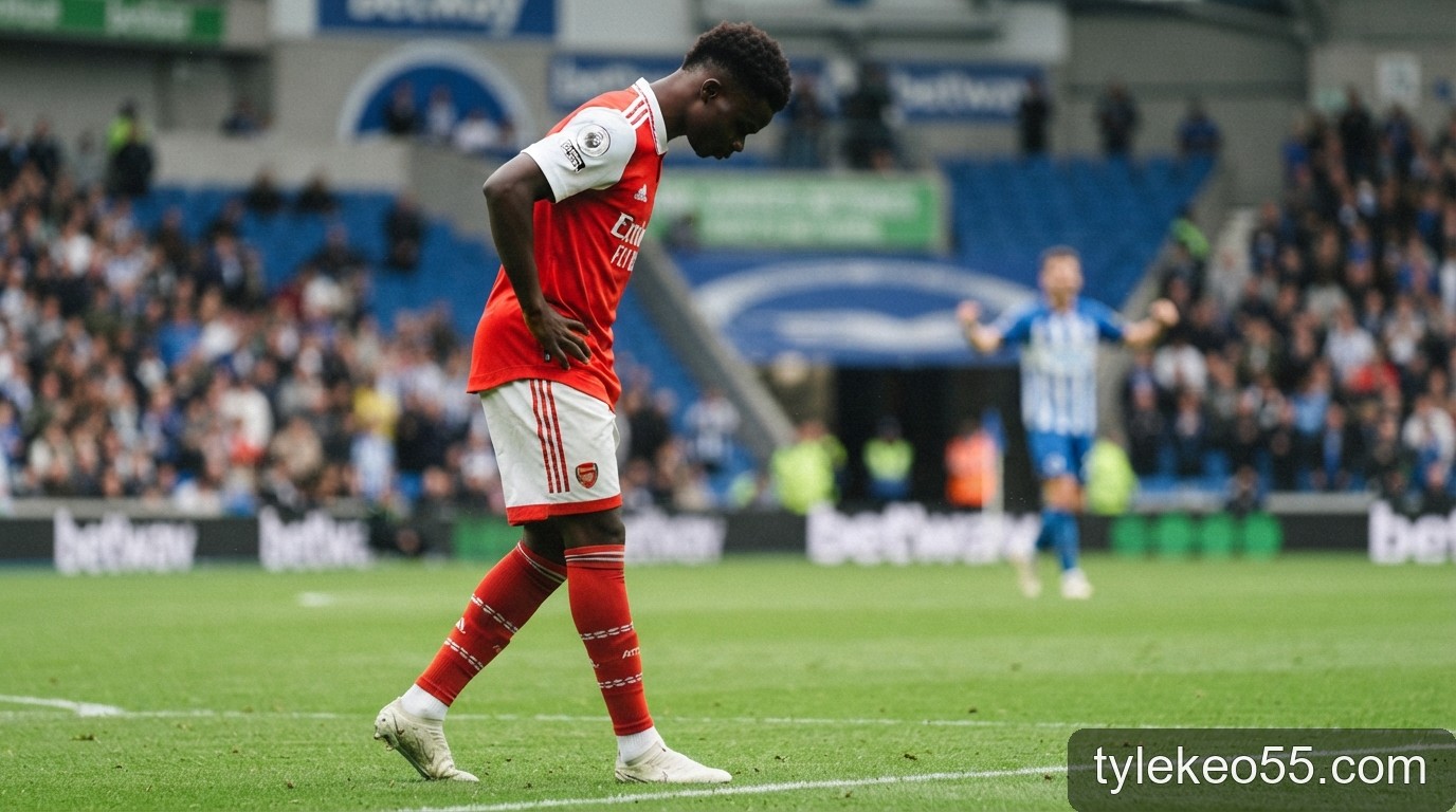 Arsenal sảy chân tại Amex: Hồi chuông cảnh báo cho nhà đương kim vô địch Premier League